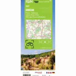 Best 7 ARDÈCHE PRIVAS - Straßenkarte Straßenkarten|Fahrradkarten