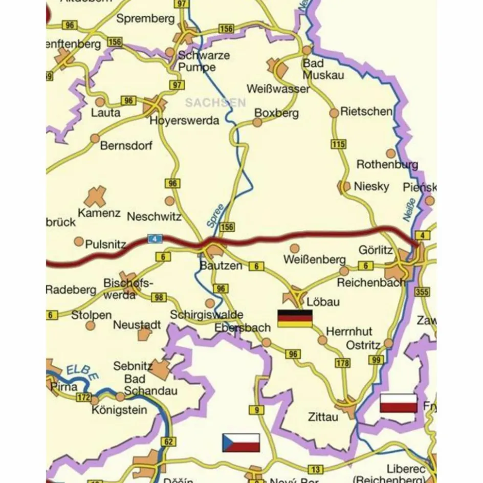 Wanderkarten Und Winterkarten|Wanderkarten Und Winterkarten^107 FREIZEITKARTE OBERLAUSITZ - Wanderkarte