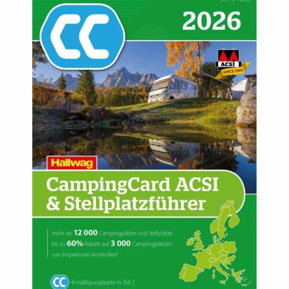 Sale ACSI CAMPINGCARD & STELLPLATZFÜHRER 2026 Stellplatzführer Und Campingplätze