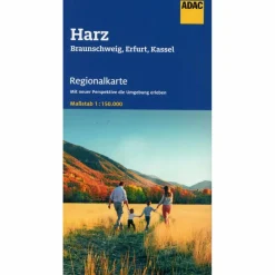 Straßenkarten|Straßenkarten^ADAC REGIONALKARTE BLATT 8  HARZ, BRAUNSCHWEIG, ERFURT, KASS - Straßenkarte