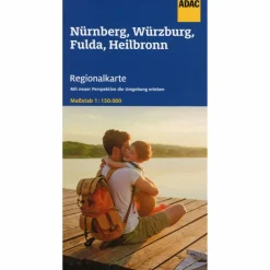 Straßenkarten|Straßenkarten^ADAC REGIONALKARTE BLATT 12 NÜRNBERG, WÜRZBURG, FULDA, HEILB - Straßenkarte