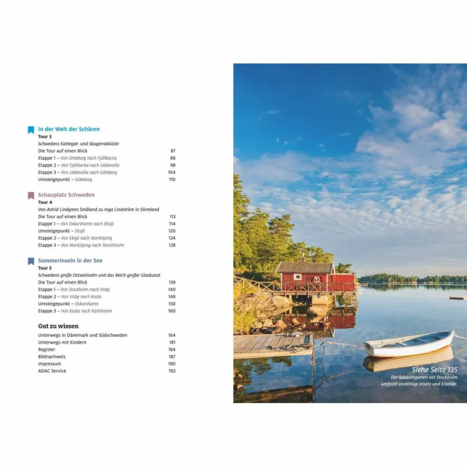 Hot ADAC ROADTRIPS - DÄNEMARK UND SÜDSCHWEDEN - Reiseführer Wohnmobilreiseführer