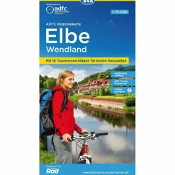 Fahrradkarten|Fahrradkarten^ADFC REGIONALKARTE ELBE WENDLAND MIT TOURENVORSCHLÄGEN - Fahrradkarte
