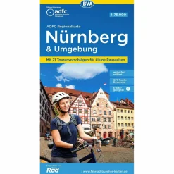Fahrradkarten|Fahrradkarten^ADFC REGIONALKARTE NÜRNBERG & UMGEBUNG MIT TOURENVORSCHLÄGEN - Fahrradkarte