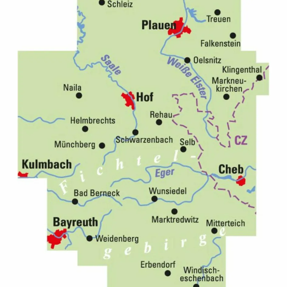 Outlet ADFC TRAUMHAFTE E-BIKE-TOUREN IM FICHTELGEBIRGE, 1:75.000 - Fahrradkarte Fahrradkarten|Fahrradkarten