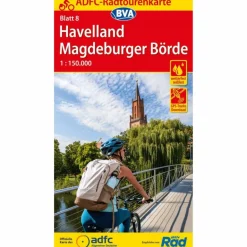 Discount ADFC-RADTOURENKARTE 8 HAVELLAND MAGDEBURGER BÖRDE 1:150.000 - Fahrradkarte Fahrradkarten|Fahrradkarten