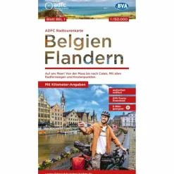Fahrradkarten|Fahrradkarten^ADFC-RADTOURENKARTE BEL 1 BELGIEN FLANDERN 1:150.000 - Fahrradkarte
