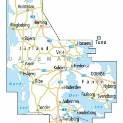 Fahrradkarten|Fahrradkarten^ADFC-RADTOURENKARTE DK2 DÄNEMARK/JÜTLAND SÜD/ FÜNEN - Fahrradkarte