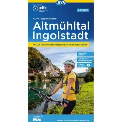 Fahrradkarten|Fahrradkarten^ADFC-REGIONALKARTE ALTMÜHLTAL INGOLSTADT, 1:75.000 - Fahrradkarte