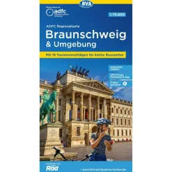 Fahrradkarten|Fahrradkarten^ADFC-REGIONALKARTE BRAUNSCHWEIG UND UMGEBUNG, 1:75.000 - Fahrradkarte