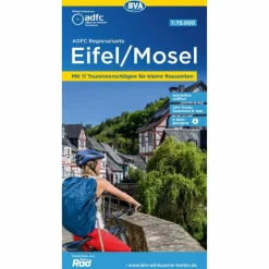 Fahrradkarten|Fahrradkarten^ADFC-REGIONALKARTE EIFEL/ MOSEL, 1:75.000 - Fahrradkarte