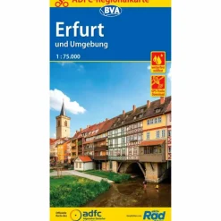 Fahrradkarten|Fahrradkarten^ADFC-REGIONALKARTE ERFURT UND UMGEBUNG - Fahrradkarte