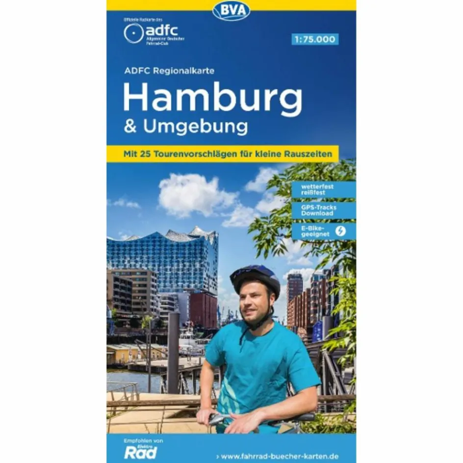 Best ADFC-REGIONALKARTE HAMBURG UND UMGEBUNG, 1:75.000 - Fahrradkarte Fahrradkarten|Fahrradkarten