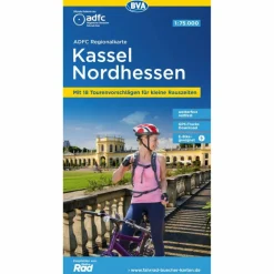 Fahrradkarten|Fahrradkarten^ADFC-REGIONALKARTE KASSEL NORDHESSEN, 1:75.000