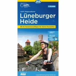 Fahrradkarten|Fahrradkarten^ADFC-REGIONALKARTE LÜNEBURGER HEIDE, 1:75.000 - Fahrradkarte