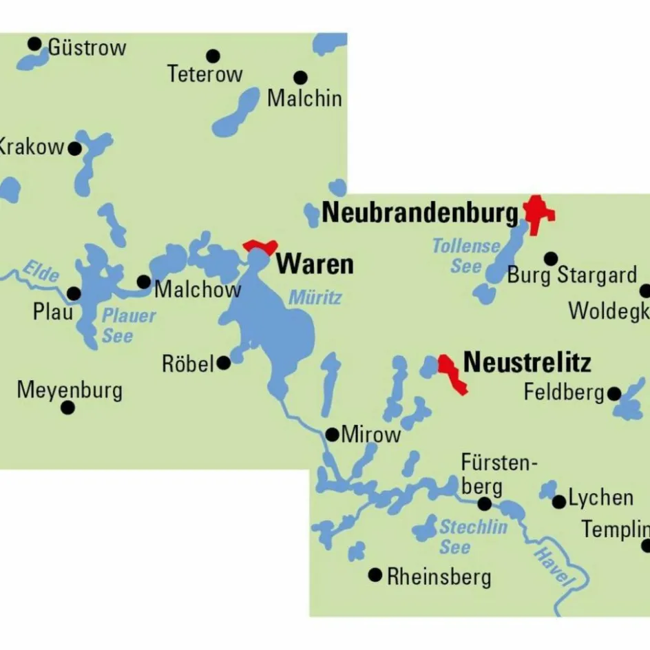 Online ADFC-REGIONALKARTE MECKLENBURGISCHE SEENPLATTE 1:75.000 - Fahrradkarte Fahrradkarten|Fahrradkarten