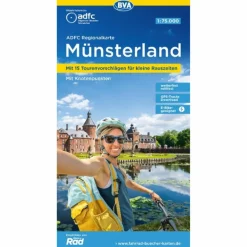 Outlet ADFC-REGIONALKARTE MÜNSTERLAND, 1:75.000 - Fahrradkarte Fahrradkarten|Fahrradkarten