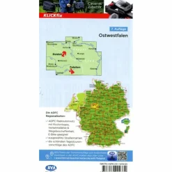 Fahrradkarten|Fahrradkarten^ADFC-REGIONALKARTE OSTWESTFALEN, 1:75.000 - Fahrradkarte