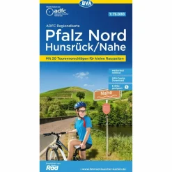 Best ADFC-REGIONALKARTE PFALZ NORD/ HUNSRÜCK/ NAHE, 1:75.000 - Fahrradkarte Fahrradkarten|Fahrradkarten