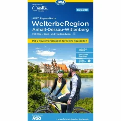 Fahrradkarten|Fahrradkarten^ADFC-REGIONALKARTE WELTERBEREGION ANHALT - DESSAU - Fahrradkarte