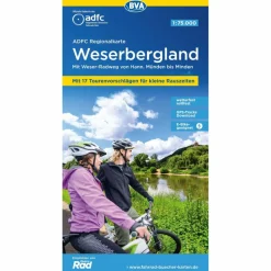 Fahrradkarten|Fahrradkarten^ADFC-REGIONALKARTE WESERBERGLAND, 1:75.000 - Fahrradkarte