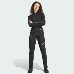 Damen Adidas Outdoorhosen^TECHROCK BRUSHED SOFT SHELL PANTS Damen - Softshellhose