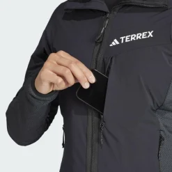Damen Adidas Pullover Und Fleecepullover|Outdoorjacken^TERREX TECHROCK HOODED WIND FLEECE JACKET Damen - Fleecejacke