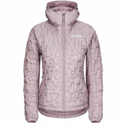 Damen Adidas Outdoorjacken^TERREX XPERIOR LIGHT HOODED FLEECEJACKE Damen - Isolationsjacke