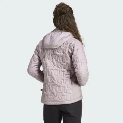 Damen Adidas Outdoorjacken^TERREX XPERIOR LIGHT HOODED FLEECEJACKE Damen - Isolationsjacke