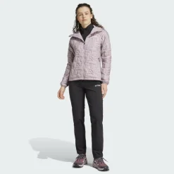 Damen Adidas Outdoorjacken^TERREX XPERIOR LIGHT HOODED FLEECEJACKE Damen - Isolationsjacke