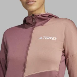 Damen Adidas Pullover Und Fleecepullover^TERREX XPERIOR LIGHT FLEECE HOODED JACKET Damen - Fleecejacke