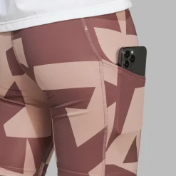 Damen Adidas Outdoorhosen^W 8INCH TIGHT ALL OVER PRINT Damen