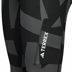 Damen Adidas Outdoorhosen^W MOUNTAIN TIGHTS ALLOVER PRINT Damen - Leggings