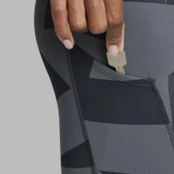 Damen Adidas Outdoorhosen^W MOUNTAIN TIGHTS ALLOVER PRINT Damen - Leggings