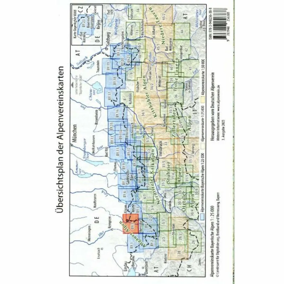 Wanderkarten Und Winterkarten|Wanderkarten Und Winterkarten^ALLGÄUER VORALPEN OST, GRÜNTEN, WERTACHER HÖRNLE