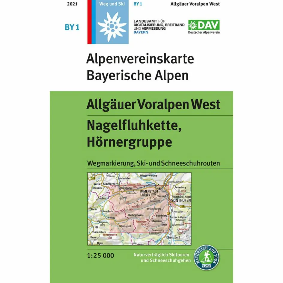 Wanderkarten Und Winterkarten|Wanderkarten Und Winterkarten^ALLGÄUER VORALPEN WEST, NAGELFLUHKETTE, HÖRNERGRUPPE - Wanderkarte