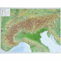 ALPEN KLEIN 1 : 2 400 000 - Poster Wandkarten Und Poster