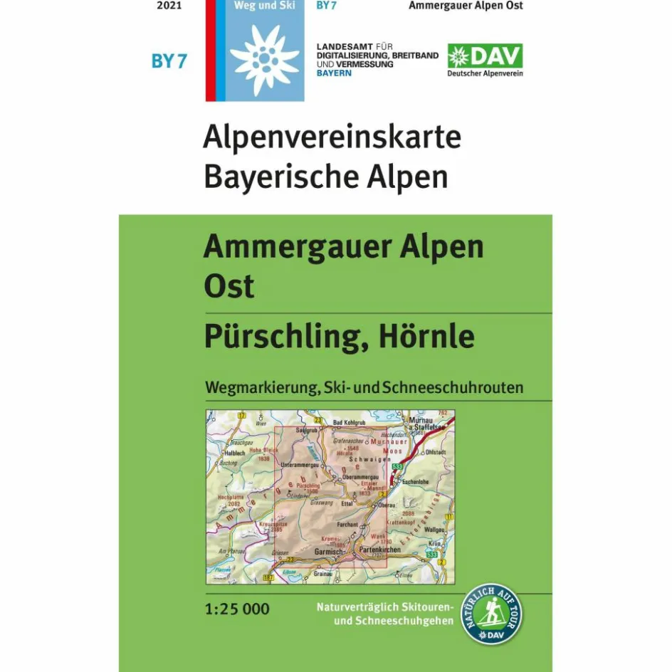 Wanderkarten Und Winterkarten|Wanderkarten Und Winterkarten^AMMERGAUER ALPEN OST, PÜRSCHLING, HÖRNLE - Wanderkarte