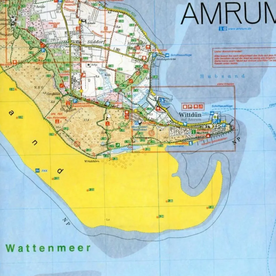 Best AMRUM - FÖHR 1:25.000 - Wanderkarte Wanderkarten Und Winterkarten|Wanderkarten Und Winterkarten
