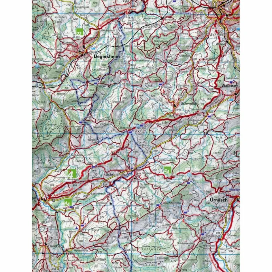 Discount APPENZELL - SÄNTIS / ST. GALLEN 09 WANDERKARTE 1:40 000 MATT - Wanderkarte Wanderkarten Und Winterkarten|Wanderkarten Und Winterkarten
