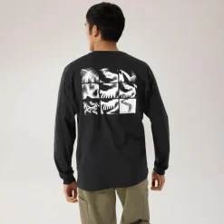 Herren Arc'teryx Shirts Und Tops^Arc'teryx KRAGG SL COTTON BIRD TILE LS M Herren - Langarmshirt