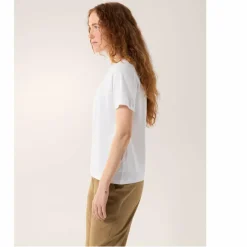 New Arc'teryx KRAGG SL COTTON EMBLEM CREW SS W Damen - T-Shirt Damen Shirts Und Tops