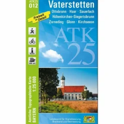 Fahrradkarten|Wanderkarten Und Winterkarten^ATK25-O12 VATERSTETTEN (AMTLICHE TOPOGRAPHISCHE KARTE) - Wanderkarte