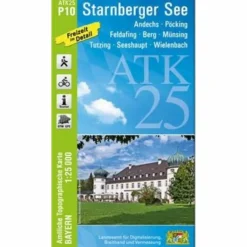 Fahrradkarten|Wanderkarten Und Winterkarten^ATK25-P10 STARNBERGER SEE (AMTLICHE TOPOGRAPHISCHE KARTE) - Wanderkarte