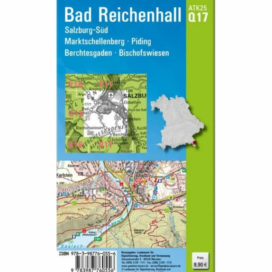 Best ATK25-Q17 BAD REICHENHALL (AMTLICHE TOPOGRAPHISCHE KARTE Fahrradkarten|Wanderkarten Und Winterkarten