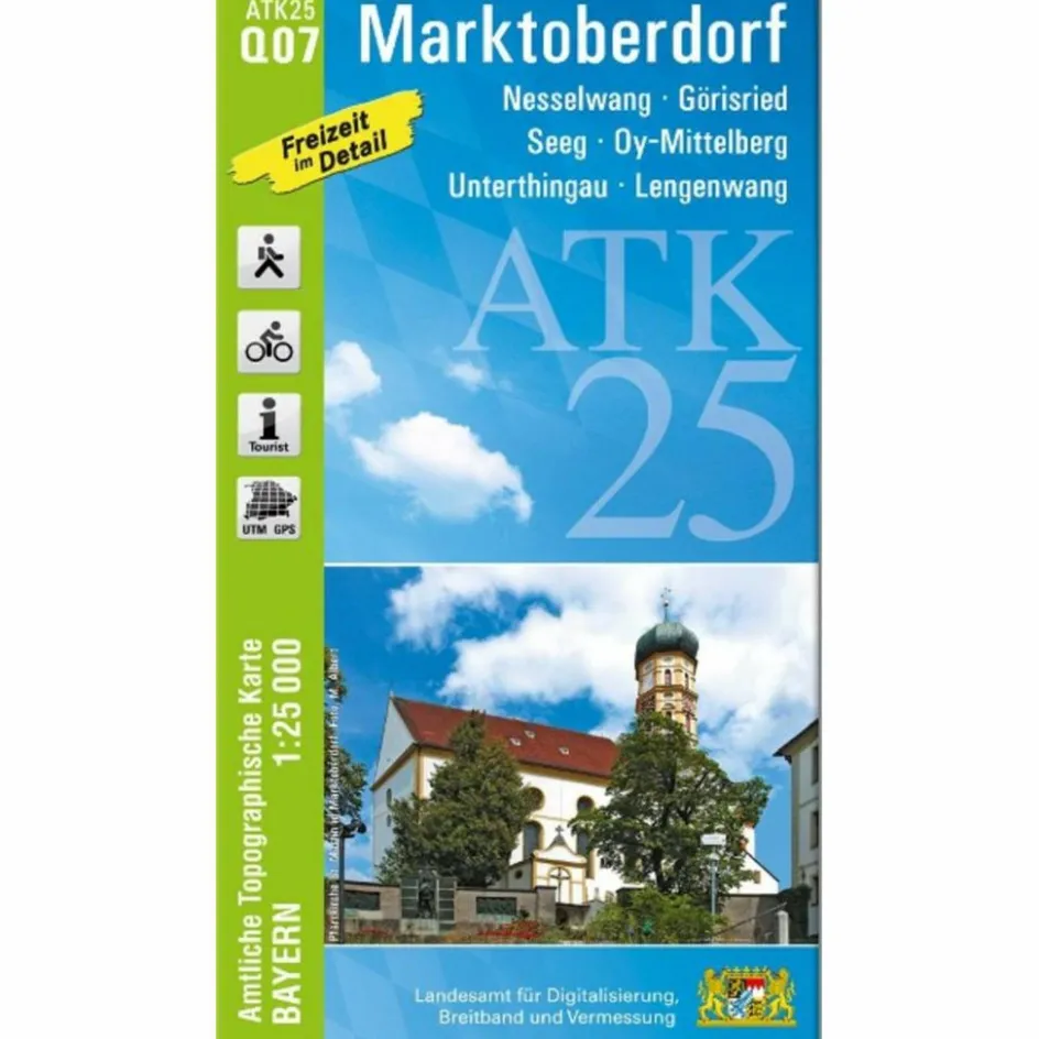 Fahrradkarten|Wanderkarten Und Winterkarten^ATK25-Q07 MARKTOBERDORF - Wanderkarte