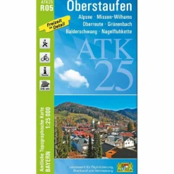 Fahrradkarten|Wanderkarten Und Winterkarten^ATK25-R05 OBERSTAUFEN - Wanderkarte