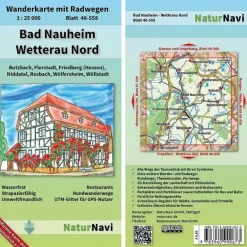 Outlet BAD NAUHEIM - WETTERAU NORD 1 : 25 000 - Wanderkarte Wanderkarten Und Winterkarten|Wanderkarten Und Winterkarten