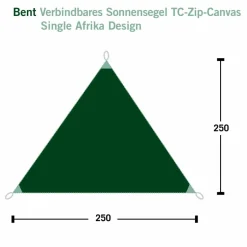 VERBINDBARES SONNENSEGEL TC-ZIP-CANVAS SINGLE - Tarp Tarps