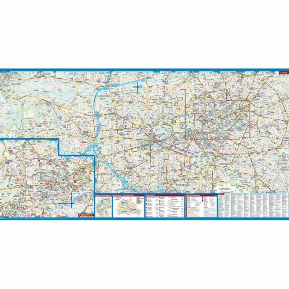 Best BERLIN 1 : 11 500 / 1 : 18 000 - Stadtplan Stadtpläne